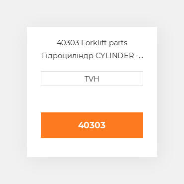 40303 Forklift parts Гідроциліндр CYLINDER - Brake Master
