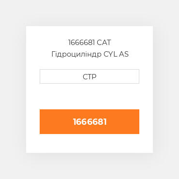 1666681 CAT Гідроциліндр CYL AS