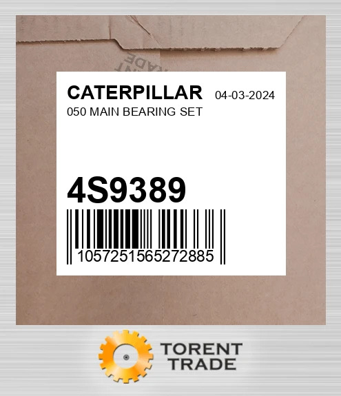 4s9389 "050"" Корінний Комплект підшипників" CATERPILLAR NEW AFTERMARKET