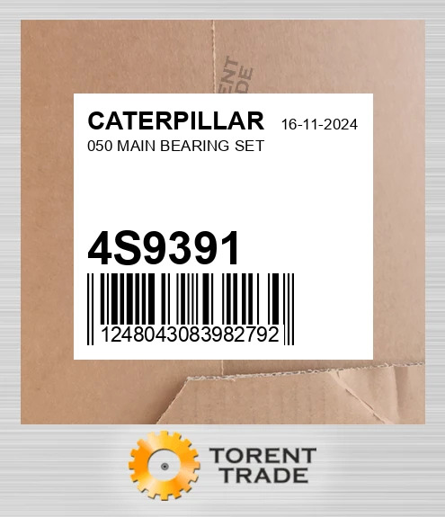 4S9391 "050"" Корінний Комплект підшипників" CATERPILLAR NEW AFTERMARKET