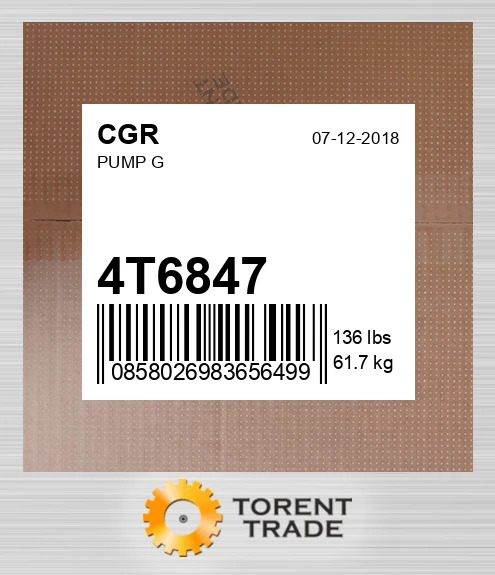 4T6847 Насос G CGR
