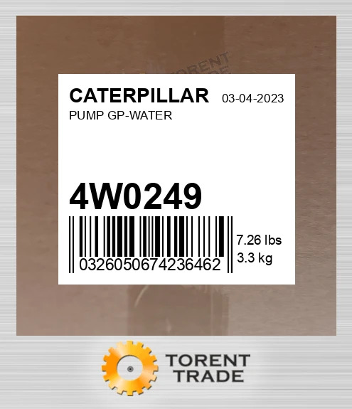 4W0249  Група водяного насоса  CATERPILLAR