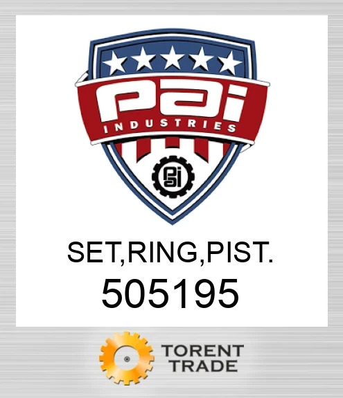 505195 Комплект, кільце, pist PAI INDUSTRIES