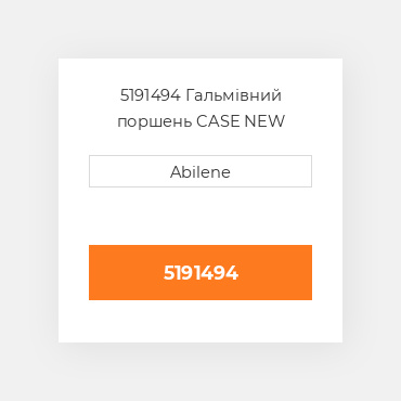5191494 Гальмівний поршень CASE NEW AFTERMARKET