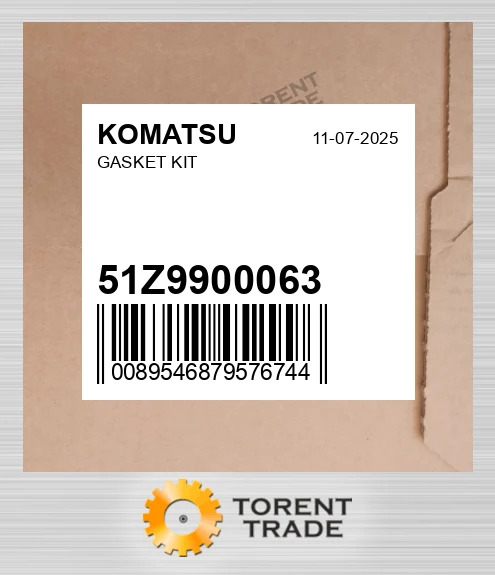 51Z9900063 Комплект прокладок KOMATSU NEW AFTERMARKET