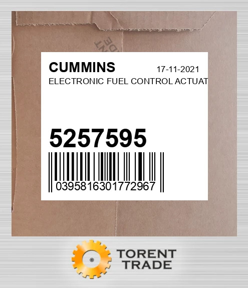 5257595 ELECTRONIC Паливо керування ACTUATOR CUMMINS NEW AFTERMARKET