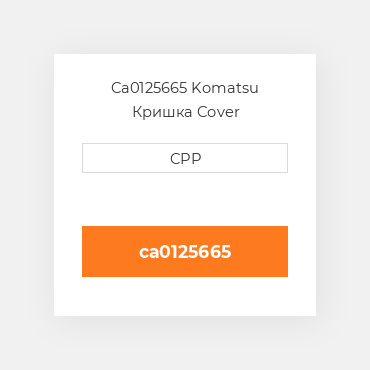Ca0125665 Komatsu Кришка Cover