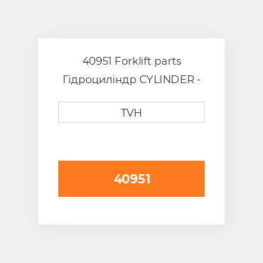40951 Forklift parts Гідроциліндр CYLINDER - Master