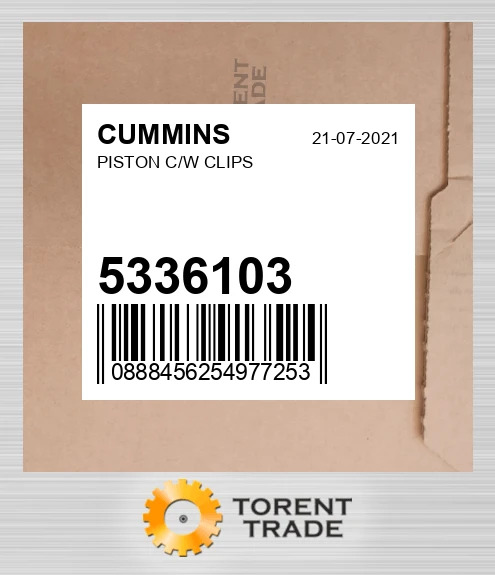 5336103 Поршень з кліпсами CUMMINS NEW AFTERMARKET