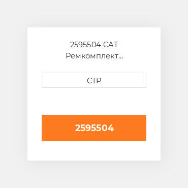 2595504 CAT Ремкомплект гидронасос: барель поршні ROTATING G