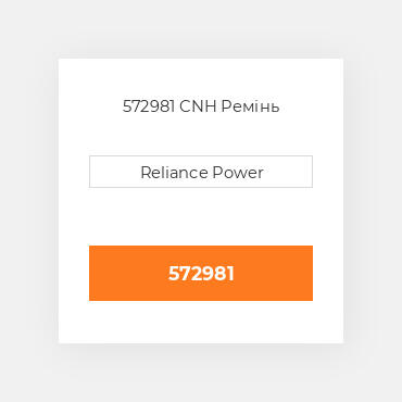 572981 CNH Ремінь
