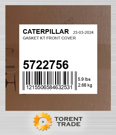 5722756 КОМПЛЕКТ ПРОКЛАДОК ПЕРЕДНЯ КРИШКА CATERPILLAR