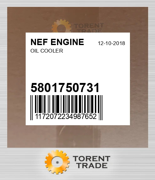 5801750731 Масляний радіатор NEF ENGINE NEW AFTERMARKET
