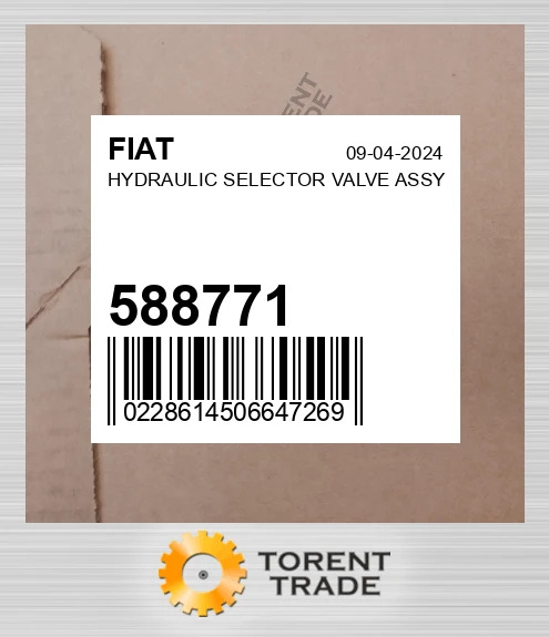 588771 Гідравлічний SELECTOR Клапан у зборі FIAT NEW AFTERMARKET