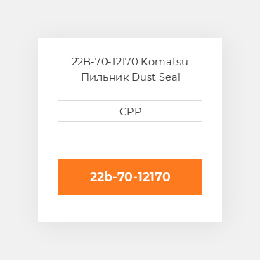 22B-70-12170 Komatsu Пильник Dust Seal