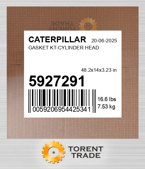 5927291 КОМПЛЕКТ ПРОКЛАДОК-ГОЛОВКА ЦИЛІНДРА CATERPILLAR