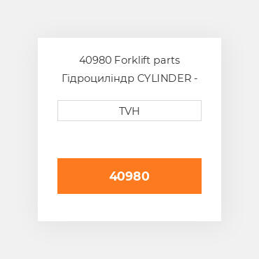 40980 Forklift parts Гідроциліндр CYLINDER - Master