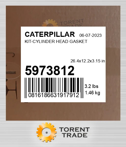 5973812 Комплект прокладок головки циліндра CATERPILLAR