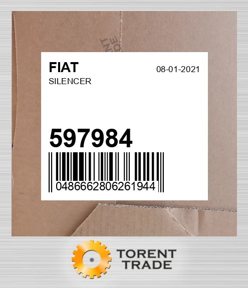 597984 глушник FIAT NEW AFTERMARKET