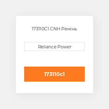 173110C1 CNH Ремінь