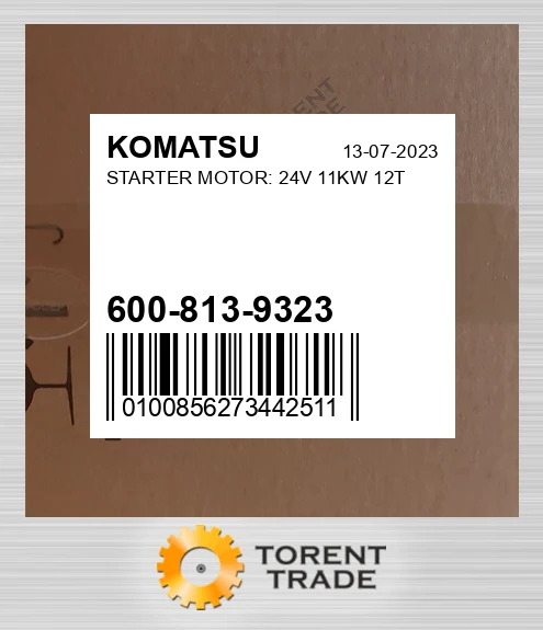 6008139323 стартер двигун - 24V 11KW 10T KOMATSU NEW AFTERMARKET