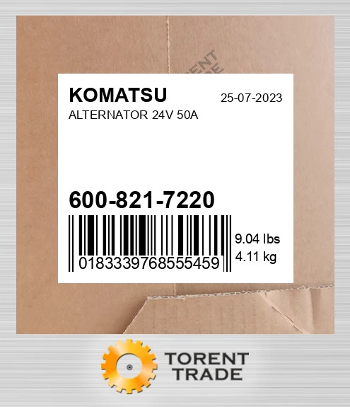 6008217220 Генератор 24В 50A KOMATSU NEW AFTERMARKET