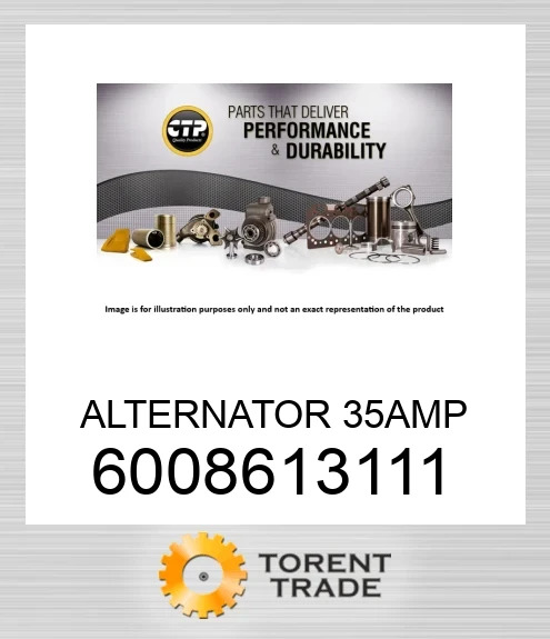 6008613111 АЛЬТЕРНАТОР 35АМП KOMATSU