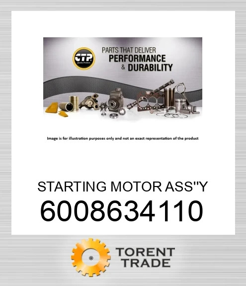 6008634110 СТАРТЕРНИЙ ДВИГУН У ЗБОРІ KOMATSU