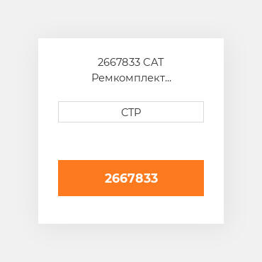 2667833 CAT Ремкомплект гидронасос: барель поршні ROTATING G
