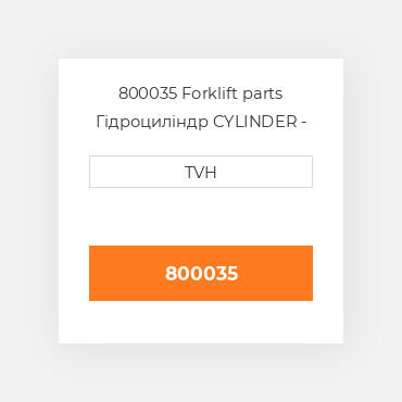 800035 Forklift parts Гідроциліндр CYLINDER - Master