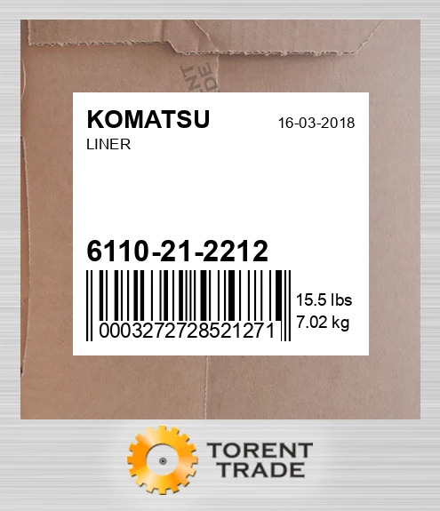 6110212212 Гільза KOMATSU NEW AFTERMARKET
