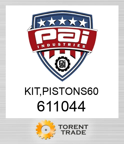 611044 Комплект, pistons 60 PAI INDUSTRIES