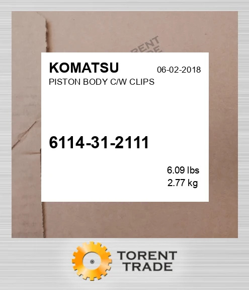 6114312111 Поршень з корпусом і кліпсами CGR NEW AFTERMARKET