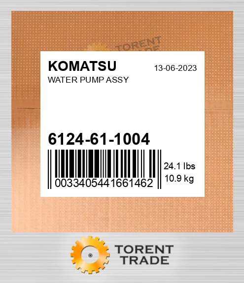 6124611004 Водяний насос у зборі CATERPILLAR NEW AFTERMARKET