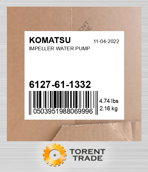 6127611332 IMPELLER Водяний насос KOMATSU NEW AFTERMARKET