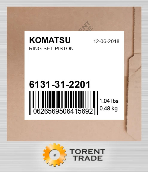 6131312201 Комплект поршневих кілець KOMATSU NEW AFTERMARKET