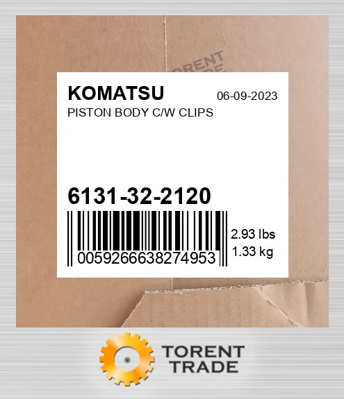 6131322120 Поршень з корпусом і кліпсами KOMATSU NEW AFTERMARKET