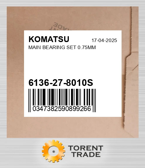 6136-27-8010S Корінний Комплект підшипників 0.75MM KOMATSU NEW AFTERMARKET