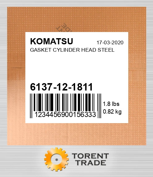 6137121811 Прокладка Головка блока циліндрів STEEL KOMATSU NEW AFTERMARKET