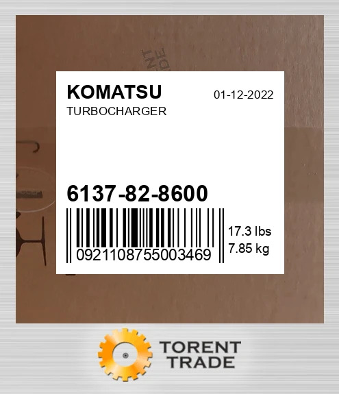 6137828600 Турбонагнітач KOMATSU NEW AFTERMARKET