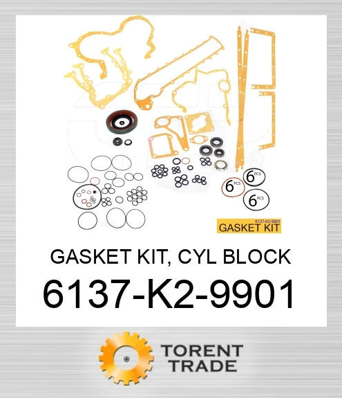 6137k29901 Комплект прокладок блоку циліндрів CATERPILLAR