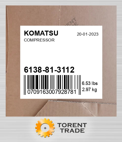 6138813112 Компресор KOMATSU NEW AFTERMARKET