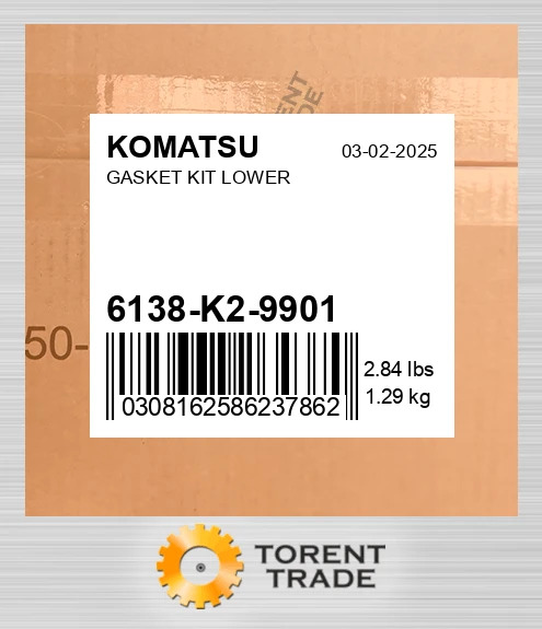 6138k29901 комплект-LOWER Прокладка KOMATSU NEW AFTERMARKET