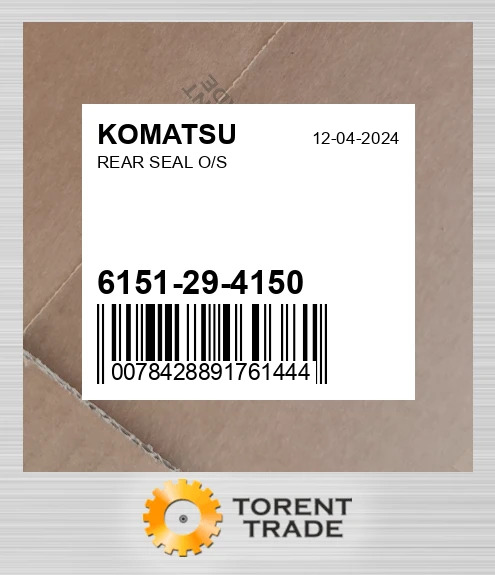 6151-29-4150 REAR Ущільнювач, O/S KOMATSU NEW AFTERMARKET