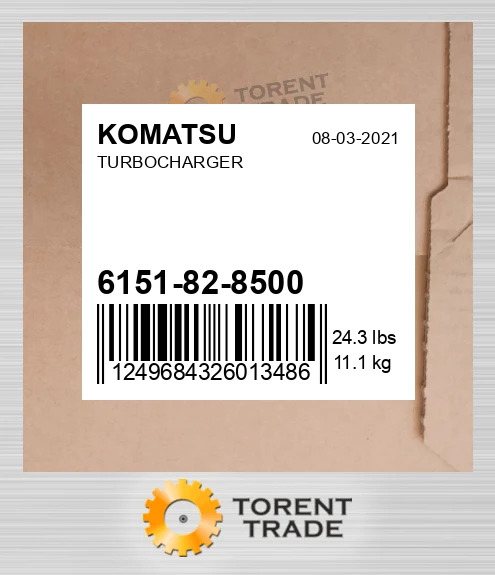 6151828500 турбо KOMATSU NEW AFTERMARKET
