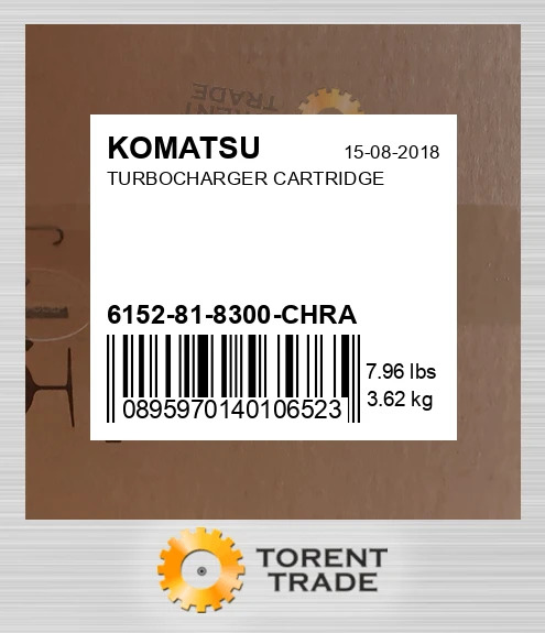 6152818300chra Картридж турбонагнітача KOMATSU NEW AFTERMARKET