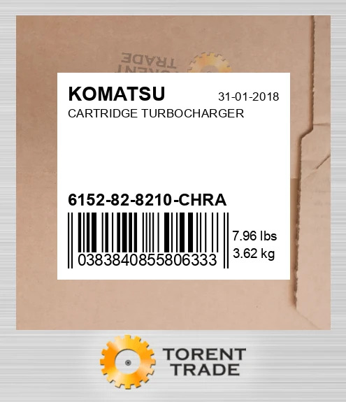 6152828210chra Картридж турбонагнітача KOMATSU NEW AFTERMARKET