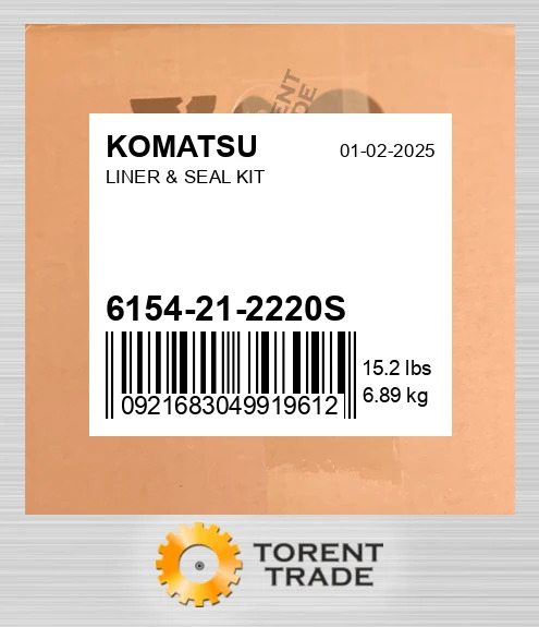 6154212220s Комплект гільз та ущільнювачів KOMATSU NEW AFTERMARKET