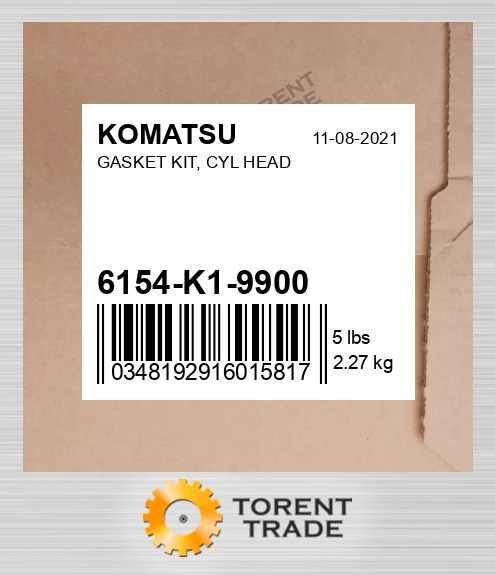 6154k19900 КОМПЛЕКТ ПРОКЛАДОК, ГОЛОВКА ЦИЛІНДРА KOMATSU