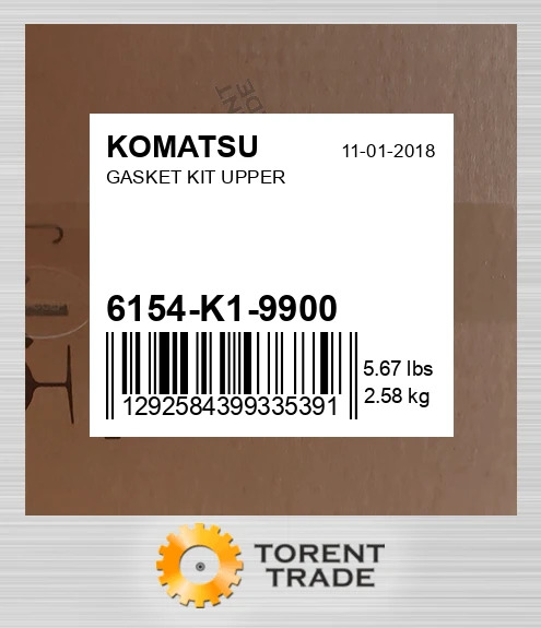 6154k19900 комплект-UPPER Прокладка KOMATSU NEW AFTERMARKET